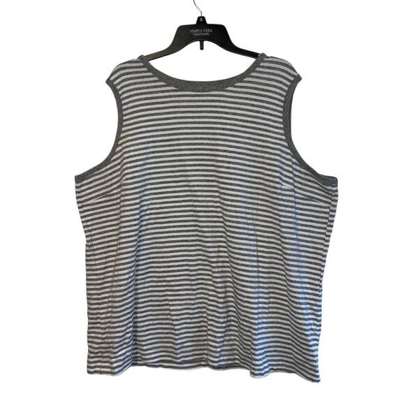 Women’s Duluth Trading Plus Size 3X Scoop Neck Tank Top Stretch %100 Cotton - Picture 1 of 9
